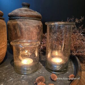 Windlicht “Bubble Glow” || Maat S