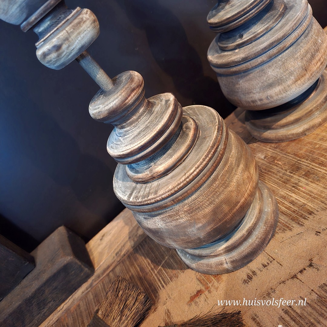 Houten kandelaar "Bryce" || 40 cm - Afbeelding 4