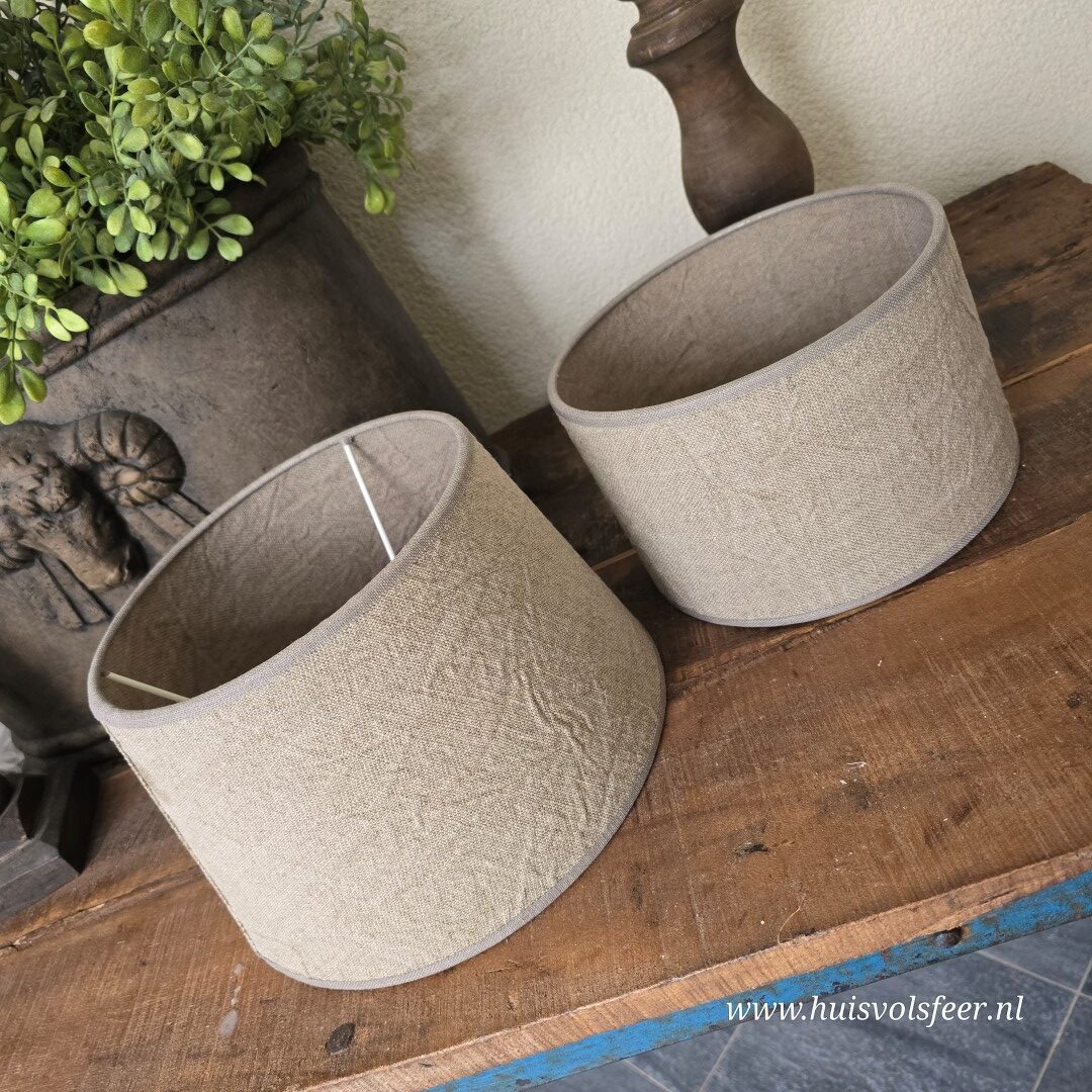 Shabby Lampenkap- Rond || 20 cm - Afbeelding 8