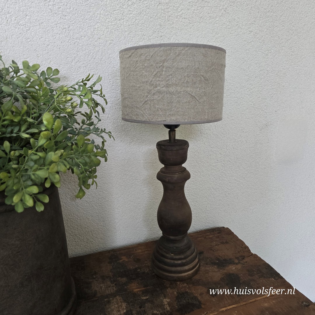 Shabby Lampenkap- Rond || 20 cm - Afbeelding 2