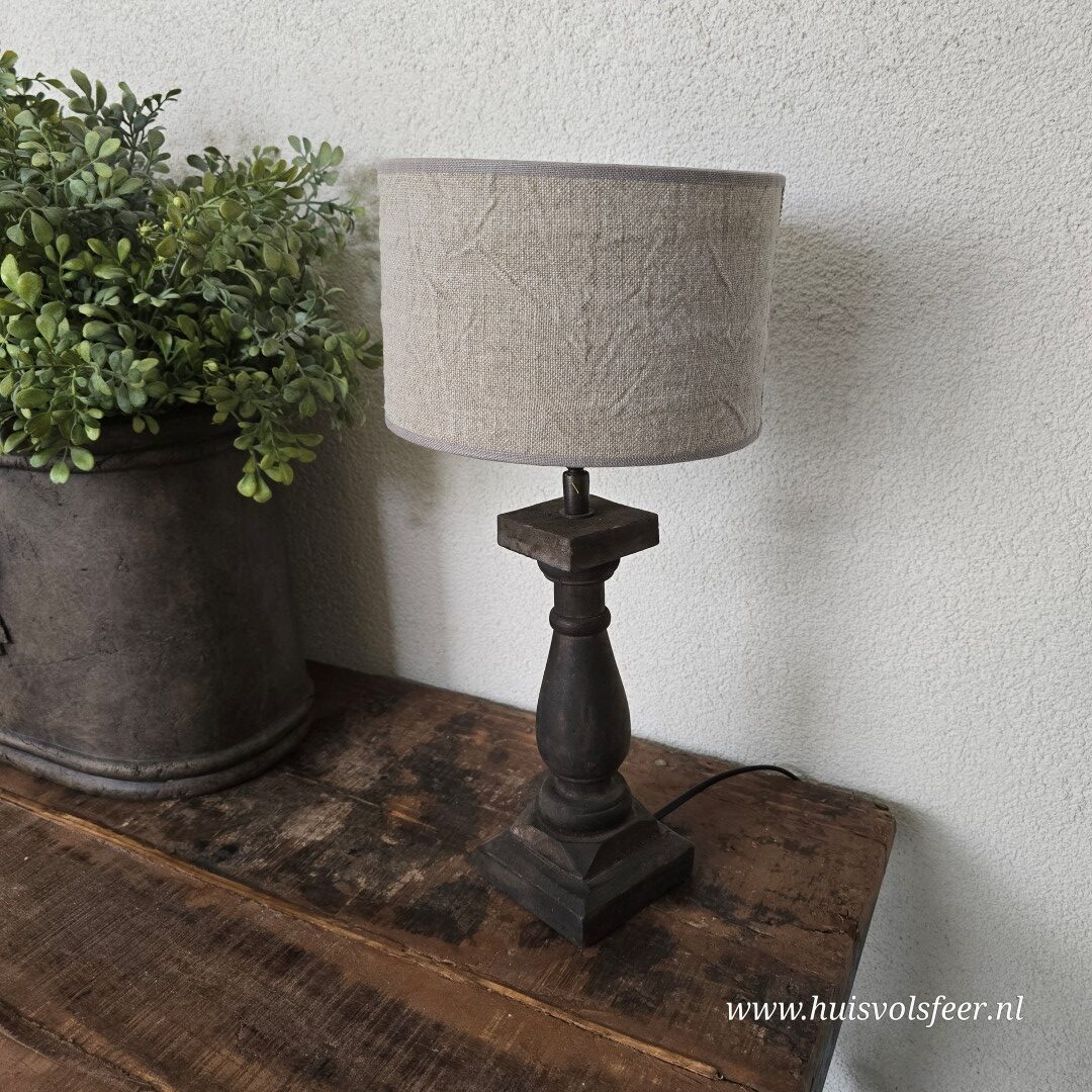 Shabby Lampenkap- Rond || 20 cm - Afbeelding 3