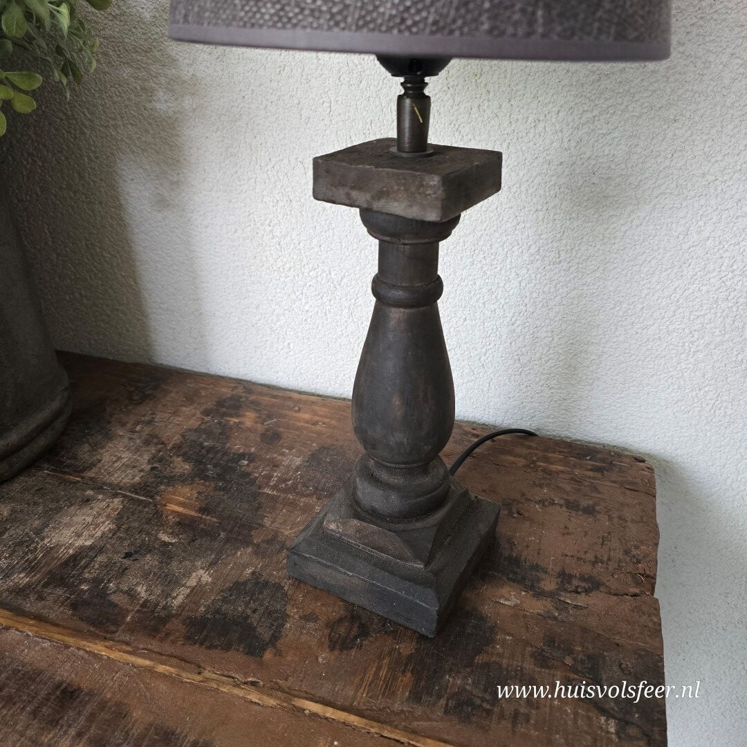 Lampenvoet met Lampenkap- Baluster || 41 cm - Afbeelding 3