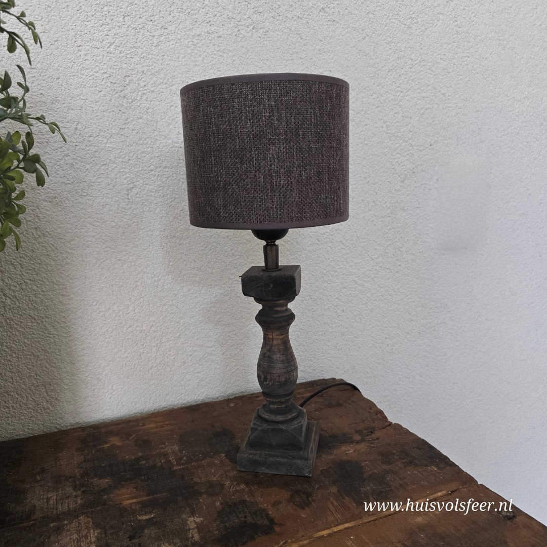 Lampenvoet met Lampenkap- Baluster || 37 cm - Afbeelding 2