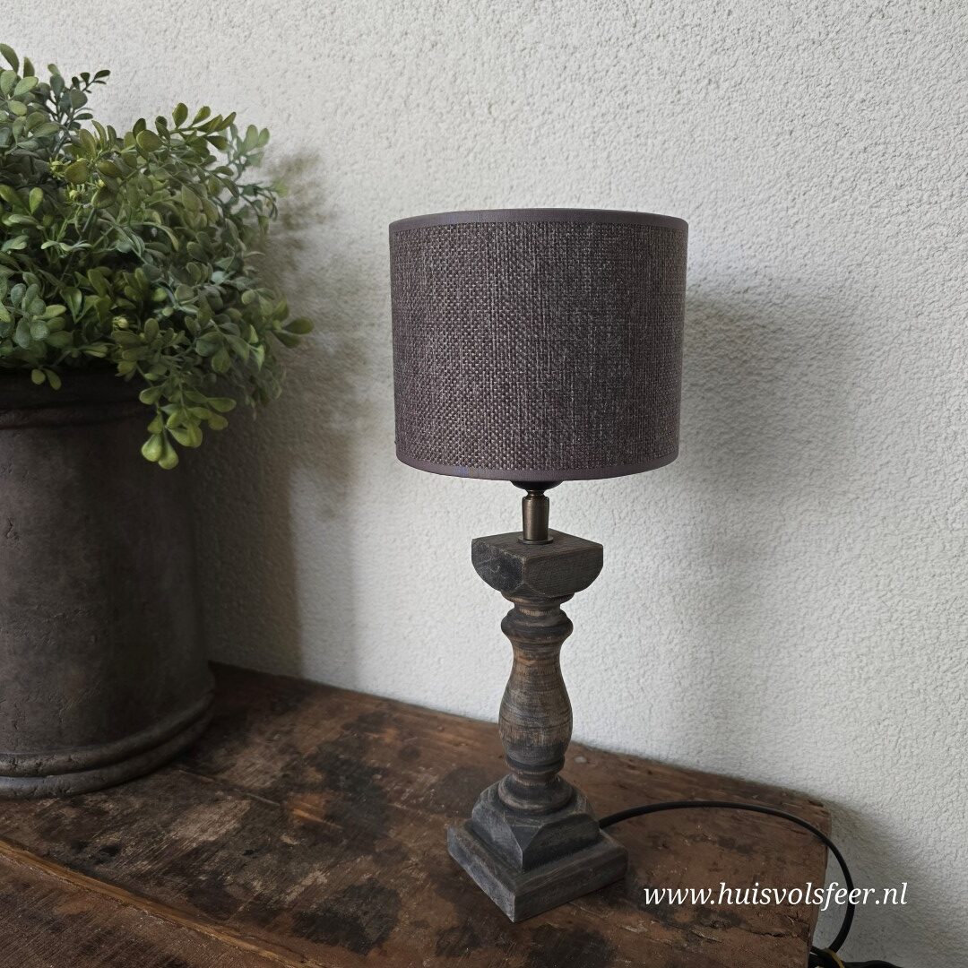Lampenvoet met Lampenkap- Baluster || 37 cm