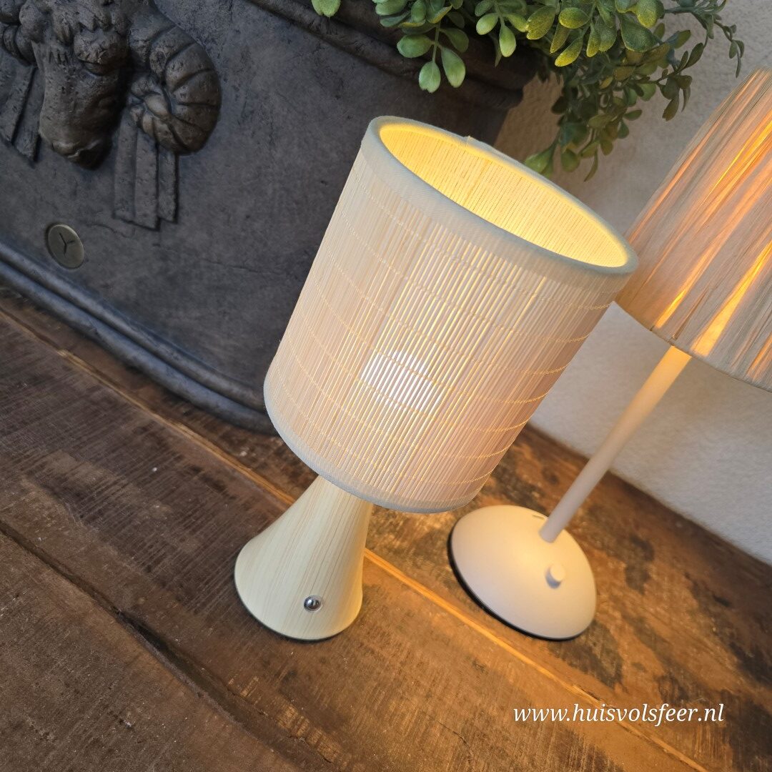 Oplaadbare Tafellamp || Bamboe Naturel - Afbeelding 7