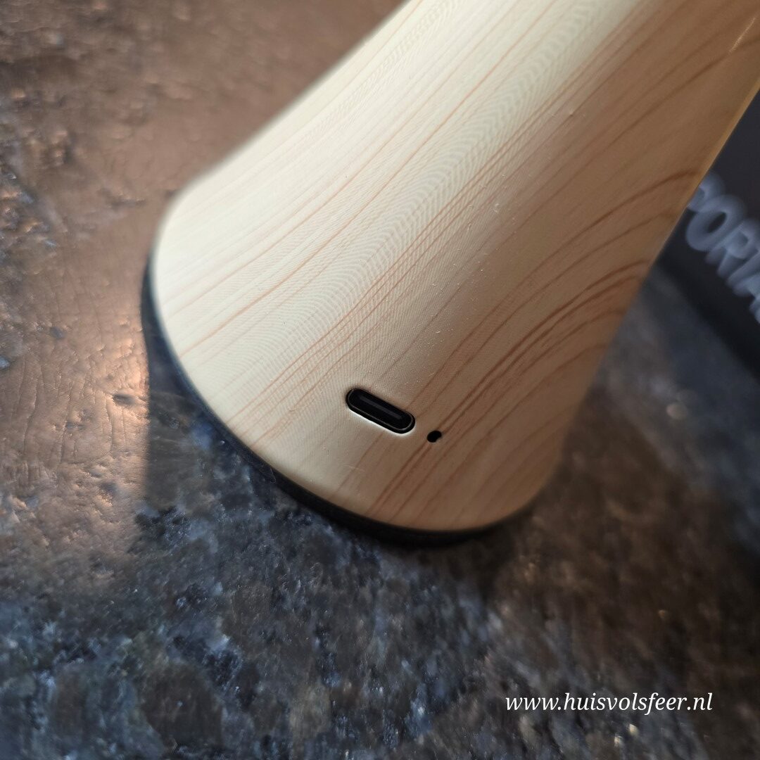 Oplaadbare Tafellamp || Bamboe Naturel - Afbeelding 6