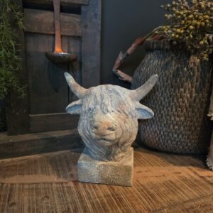 Rustiek Stenen Schotse Hooglander Kop