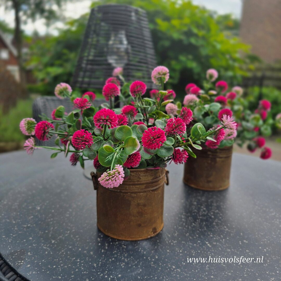 Pom Pom Pink Beauty Bush- Kunsttak || UV-bestendig - Afbeelding 2