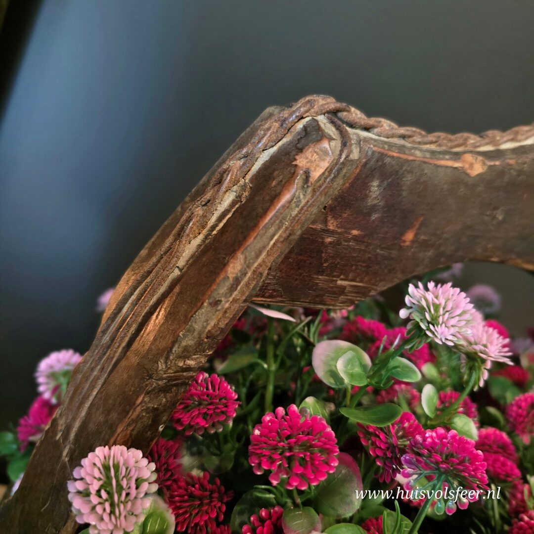 Authentieke Houten Olijfbak met Hengsel - Afbeelding 9