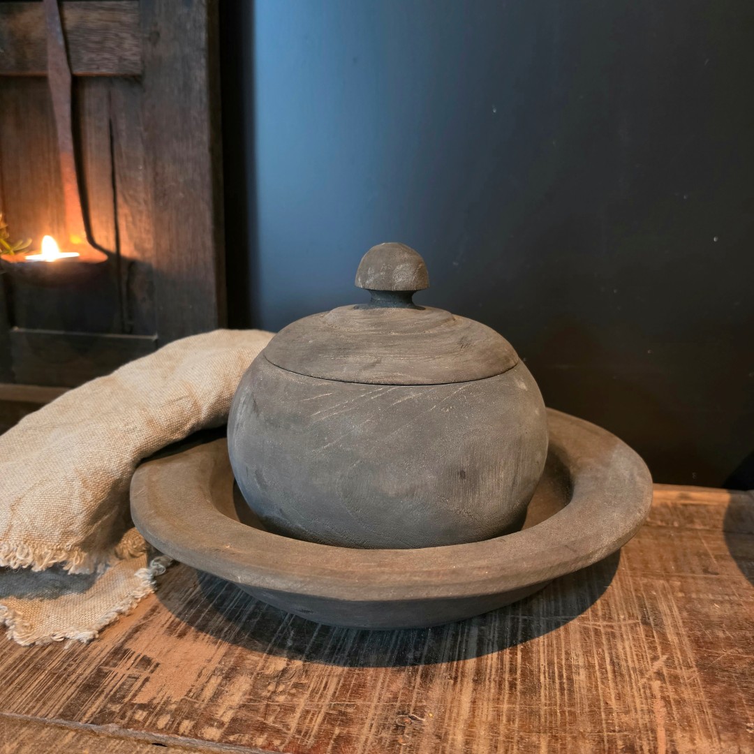 Houten pot met deksel- Sober || Large - Afbeelding 6