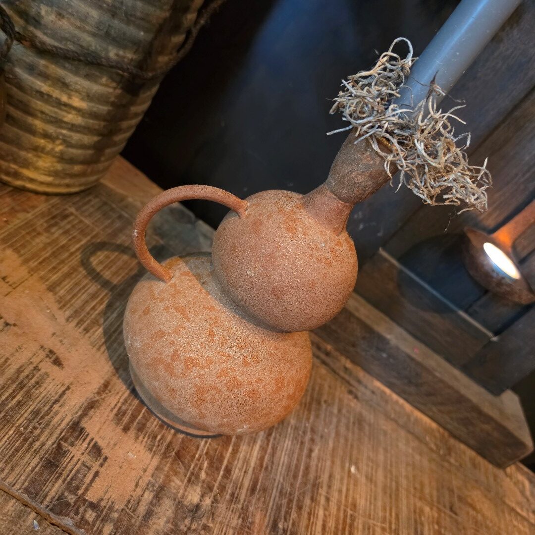 Kandelaar met handvat- Roest - Afbeelding 5