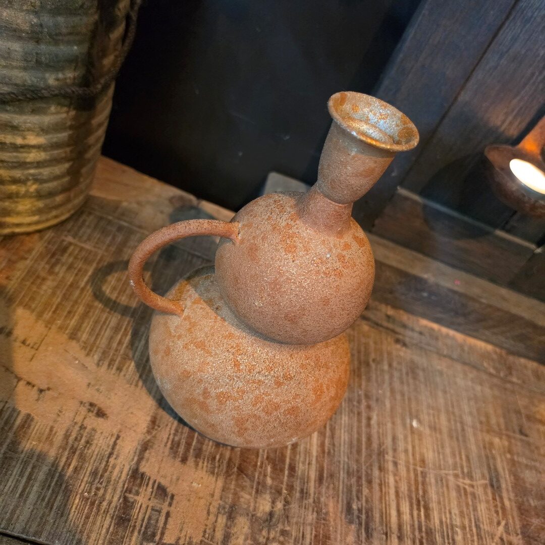 Kandelaar met handvat- Roest - Afbeelding 8