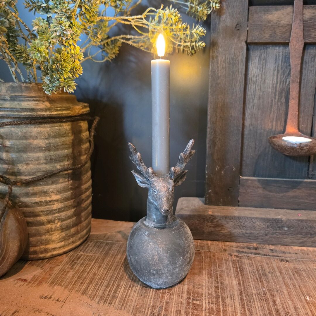 Kandelaar Hert || 19 cm - Afbeelding 2
