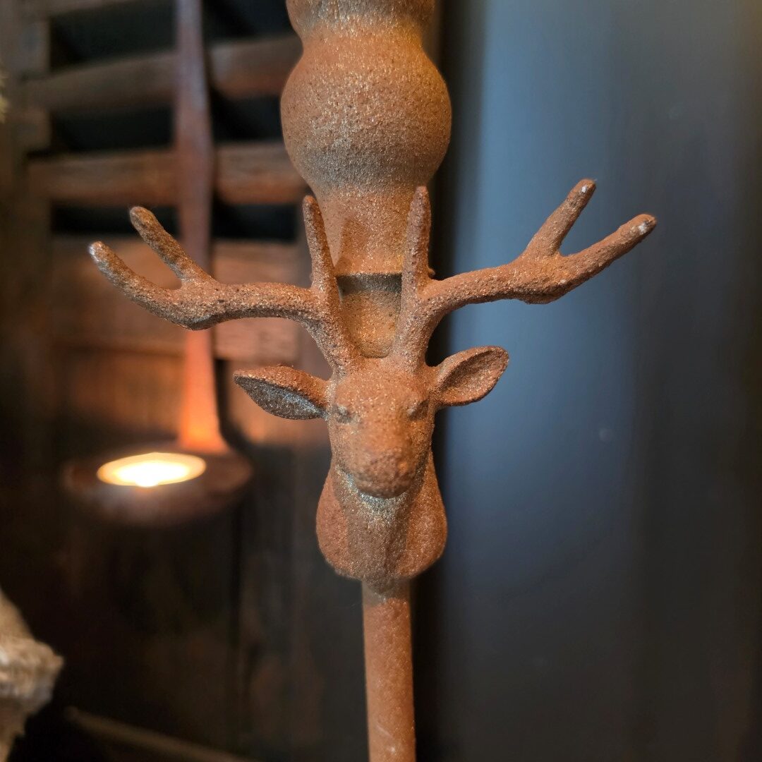 Kandelaar Hert- Roest || 36 cm - Afbeelding 3