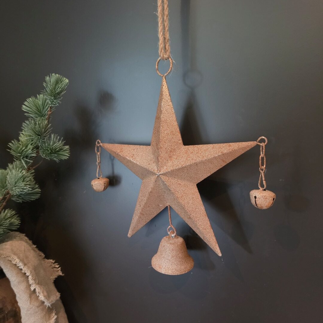 Ster hanger met belletjes || 34 cm - Afbeelding 2