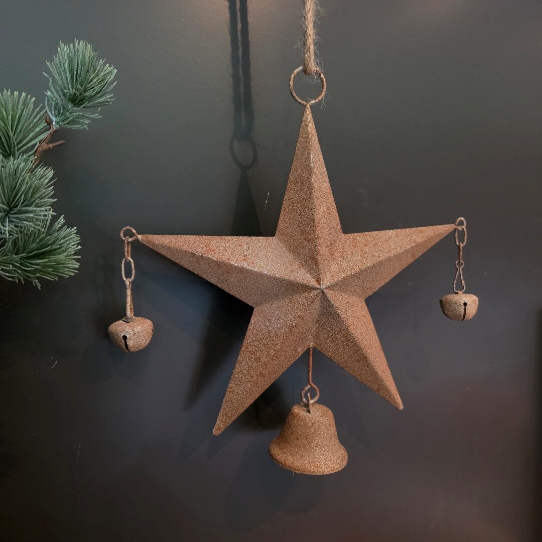 Ster hanger met belletjes || 34 cm - Afbeelding 3