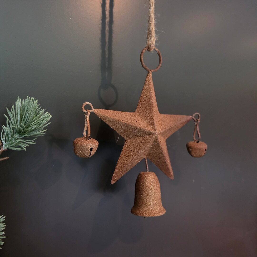 Ster hanger met belletjes || 22 cm - Afbeelding 3