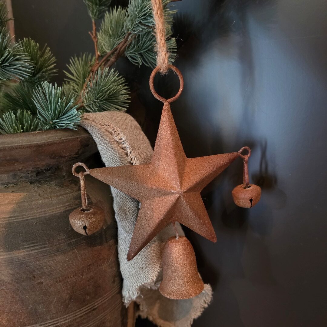 Ster hanger met belletjes || 22 cm - Afbeelding 4