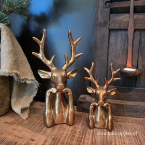 Decoratief Hert- Goud || Large