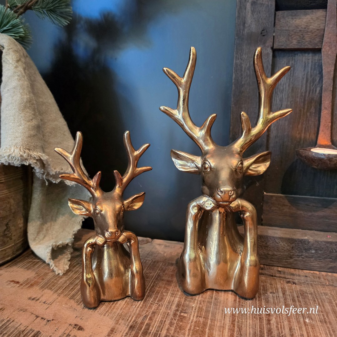 Decoratief Hert- Goud || Small - Afbeelding 4