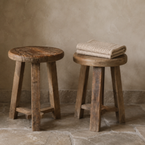 Krukje / Bijzettafel- Authentiek doorleefd hout || 50 cm