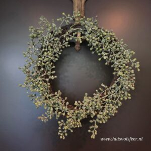 Kunst Krans van Dadeltakken- Groen (vers) || 40 cm