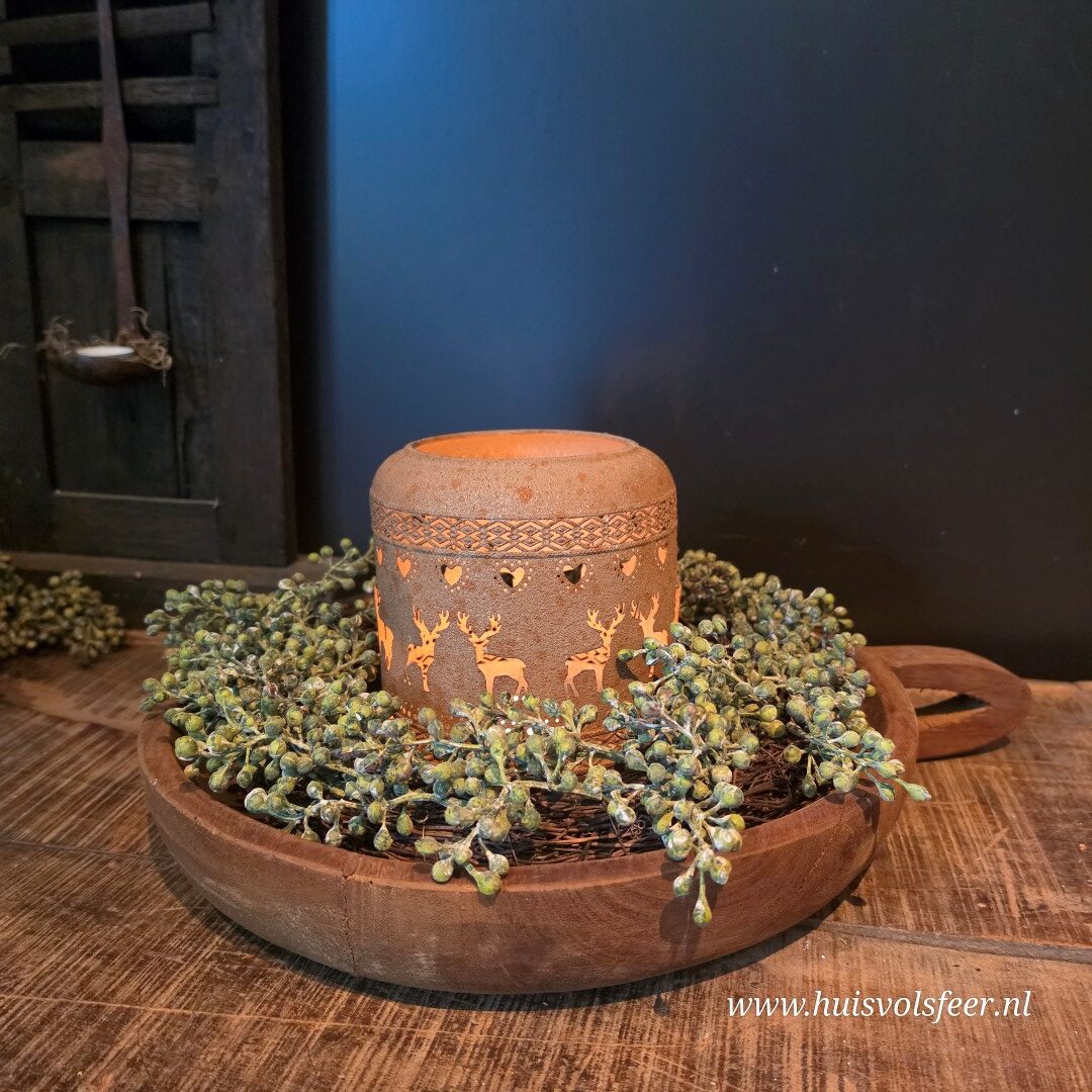 Kunst Krans van Dadeltakken- Groen (vers) || 40 cm - Afbeelding 3