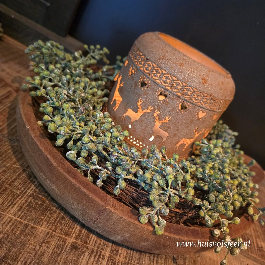 Kunst Krans van Dadeltakken- Groen (vers) || 40 cm - Afbeelding 4