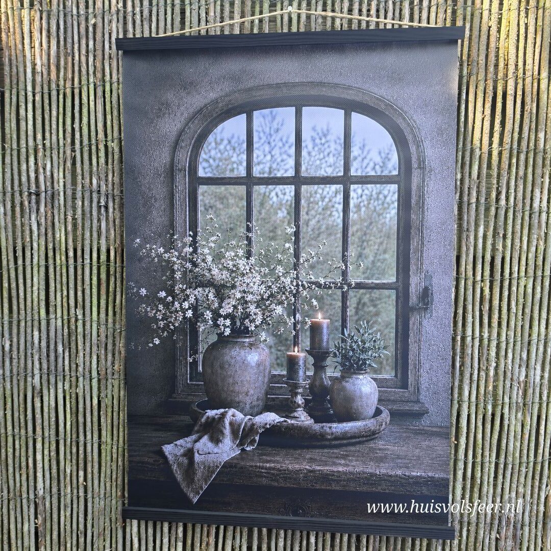 Tuinposter Landelijk Venster || 50 x 70 cm - Afbeelding 3