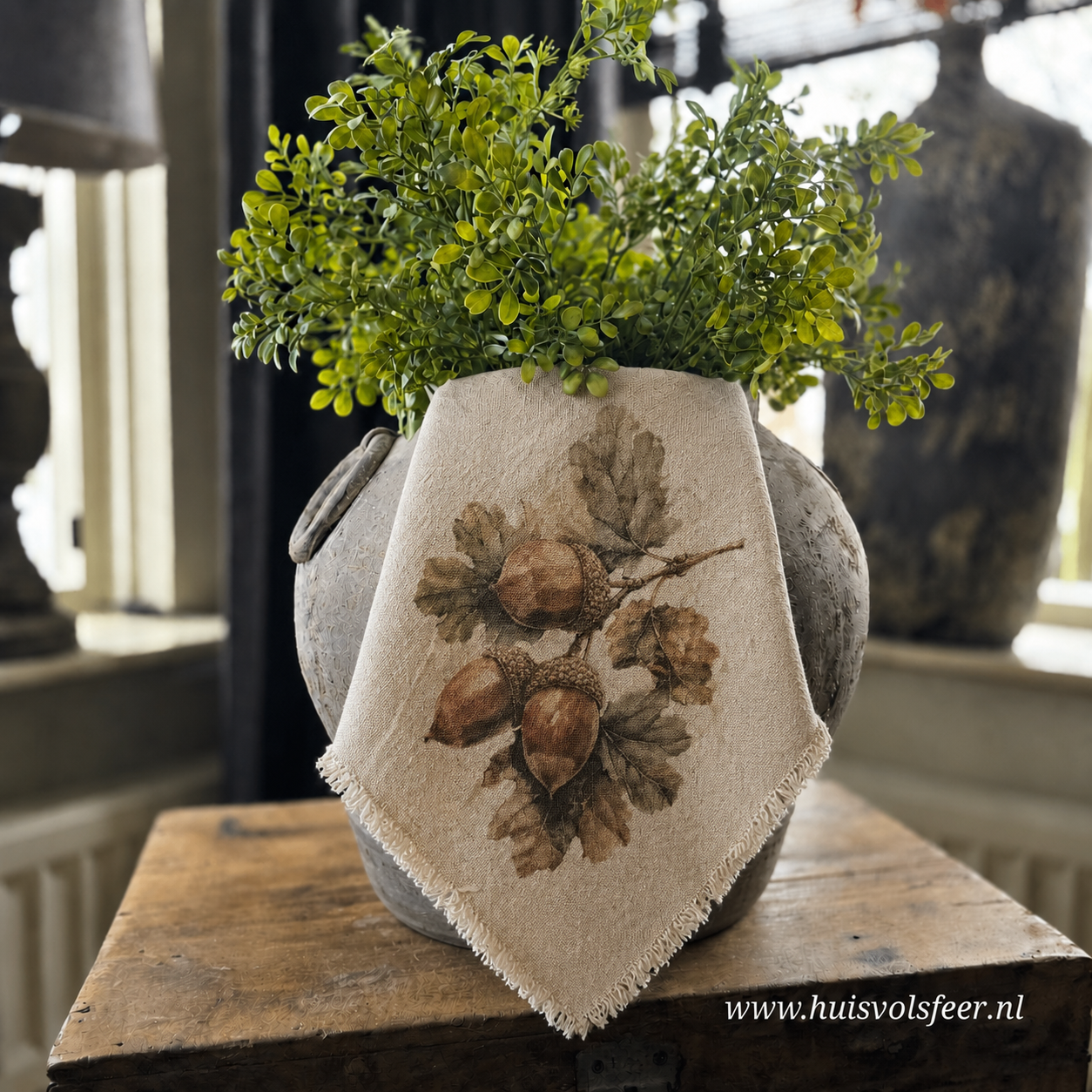 Linnen Shabby Doek New || Herfst Eikeltjes