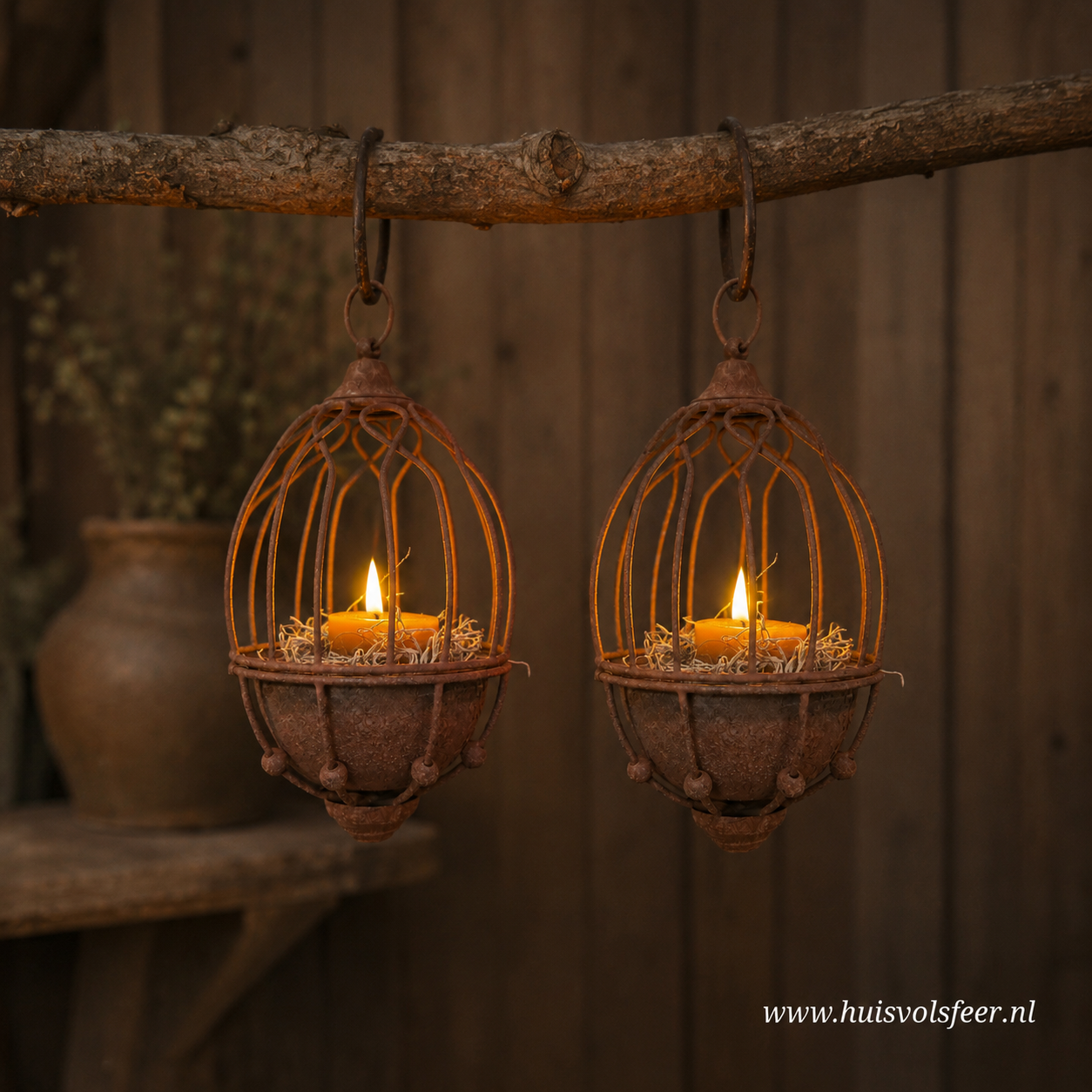 Roestige Decoratieve Hanger - Afbeelding 2