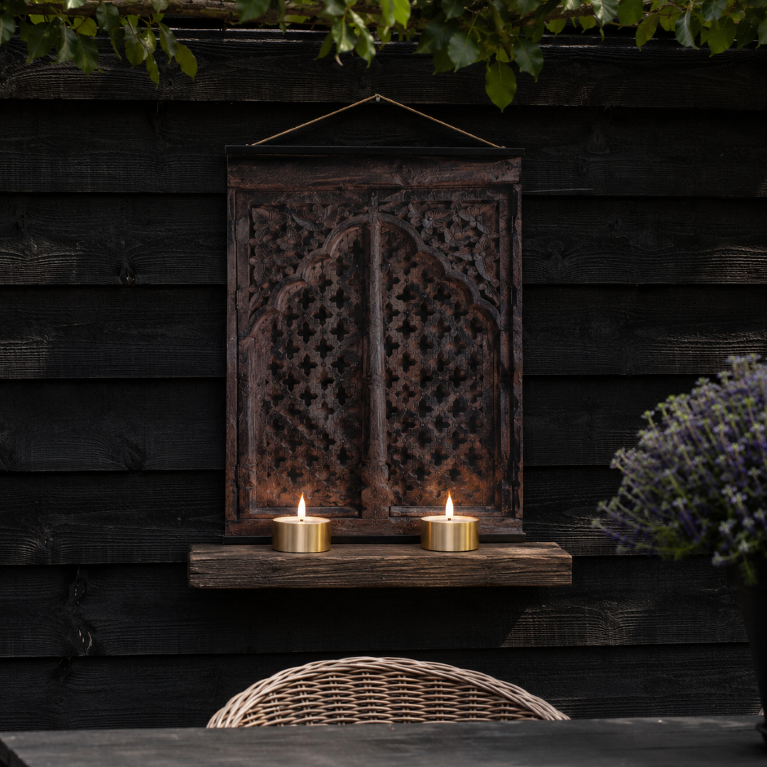 LED Waxinelichten Outdoor- Metaal Goud (2 stuks) || Deluxe Homeart - Afbeelding 5