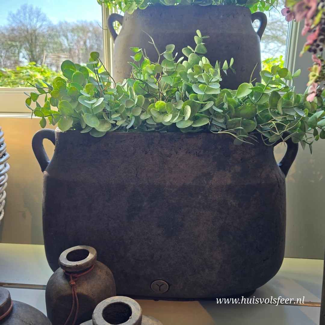 Planter Oval Two Ears- Majestic Brown || Brynxz - Afbeelding 2
