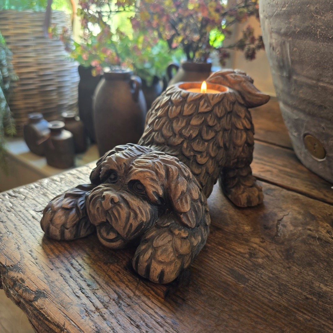 Barking Dog Tealightholder- Majestic Brown || Brynxz. - Afbeelding 4