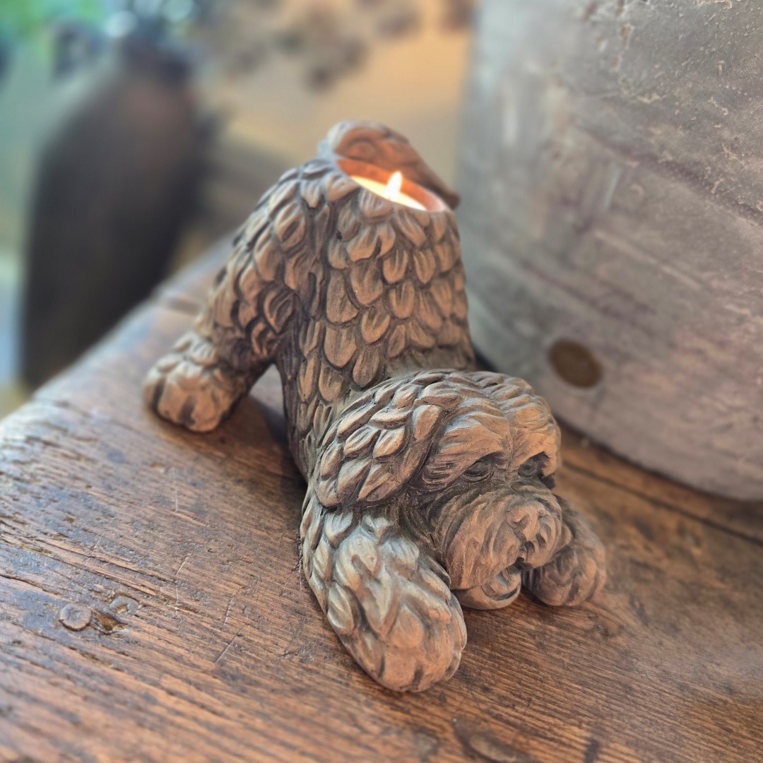 Barking Dog Tealightholder- Majestic Brown || Brynxz. - Afbeelding 6