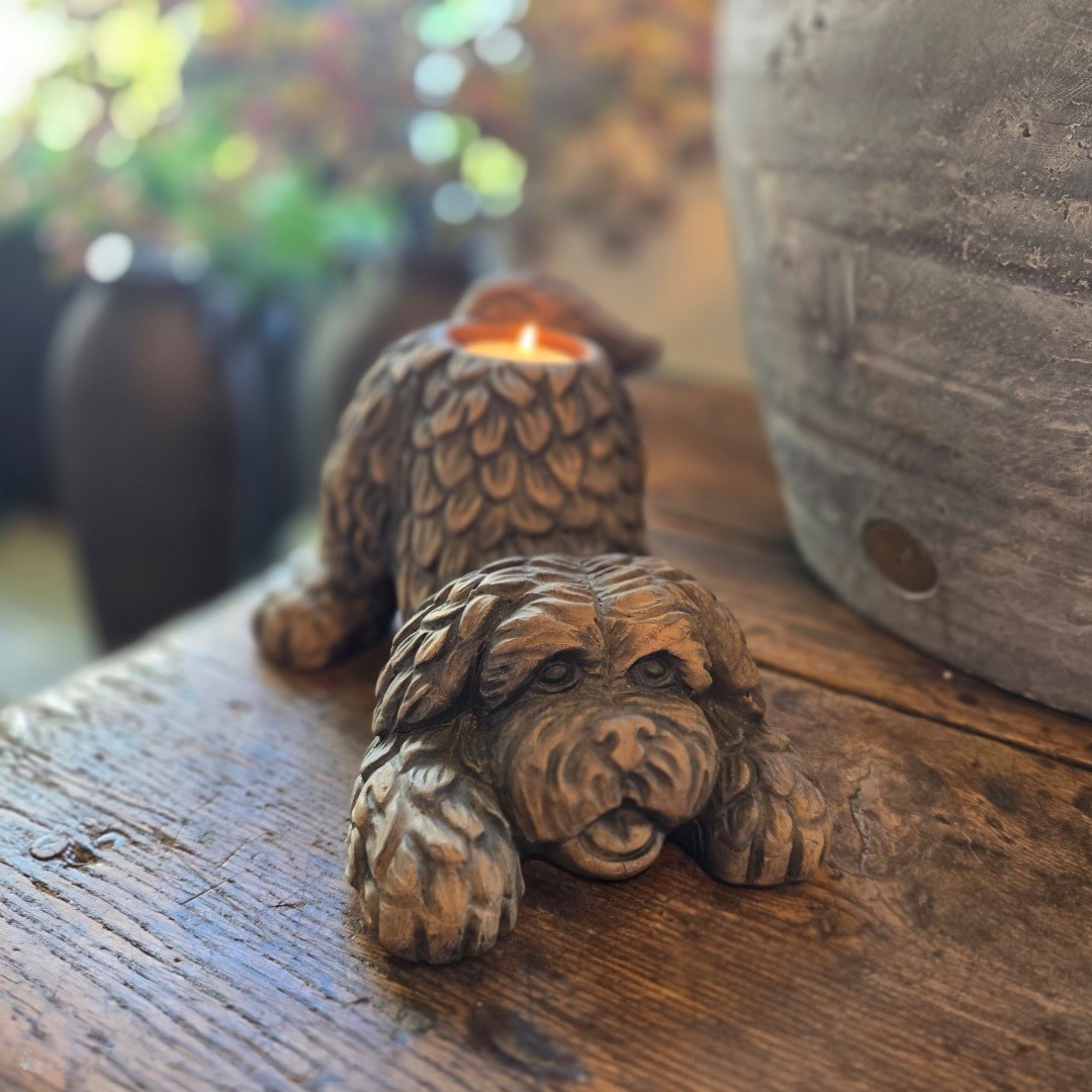 Barking Dog Tealightholder- Majestic Brown || Brynxz. - Afbeelding 5