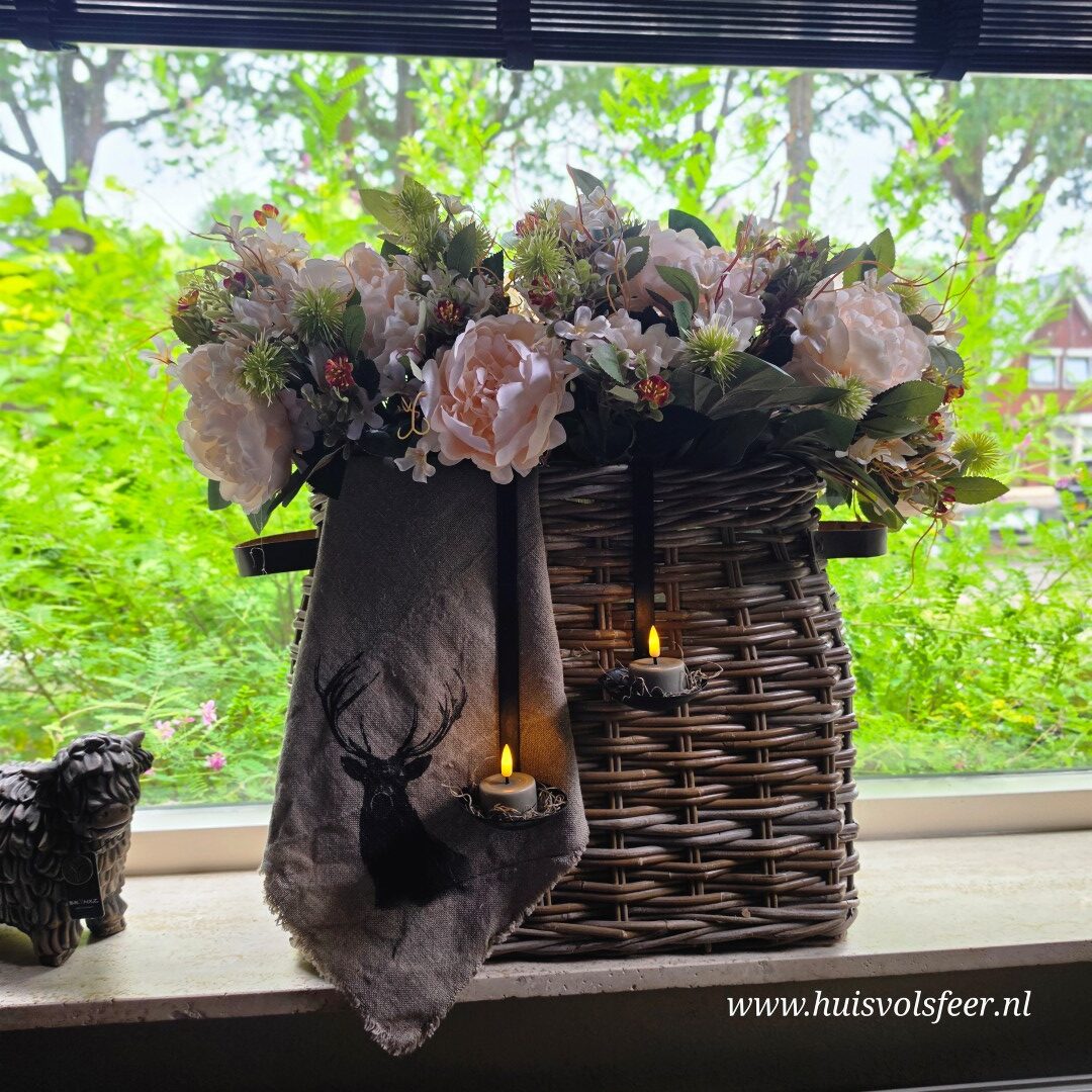 Pioenrozen Mix Bush- Compleet || Roomwit/ Zalm - Afbeelding 2