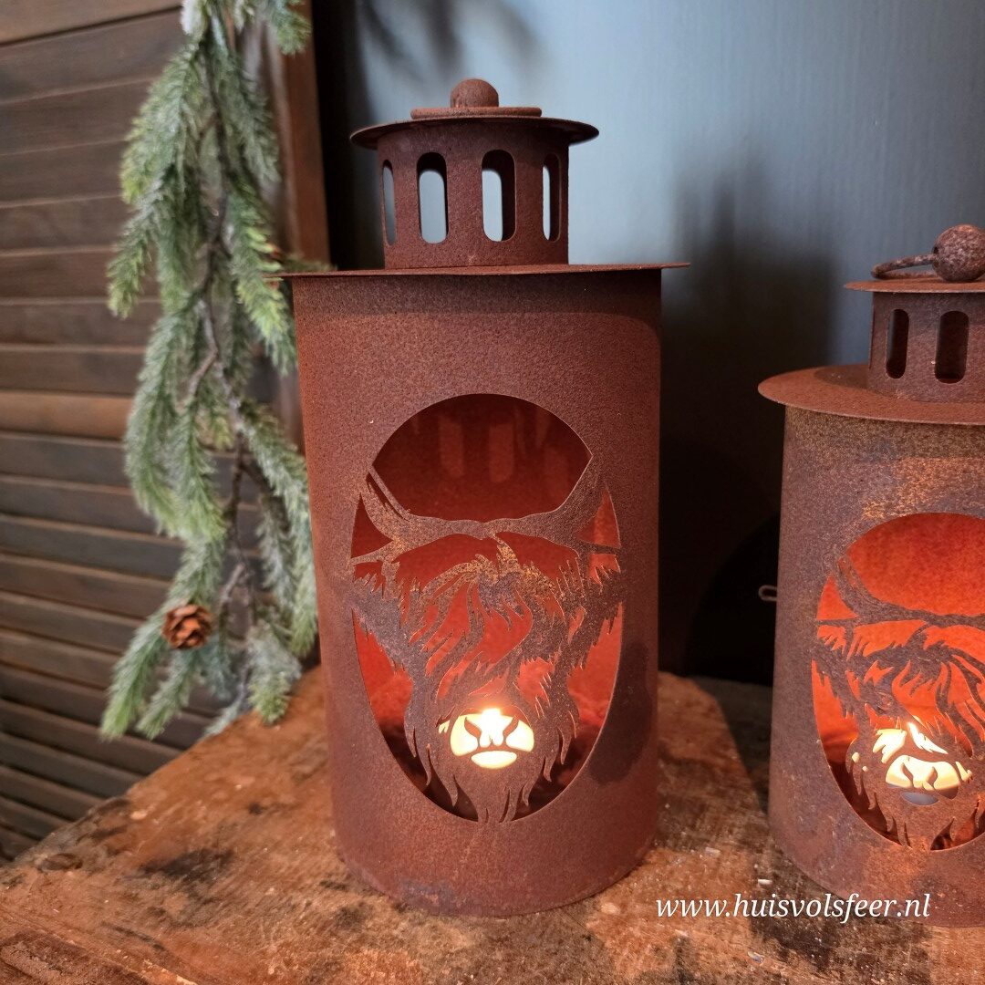 Metalen Windlicht Hooglander || 26 cm - Afbeelding 8