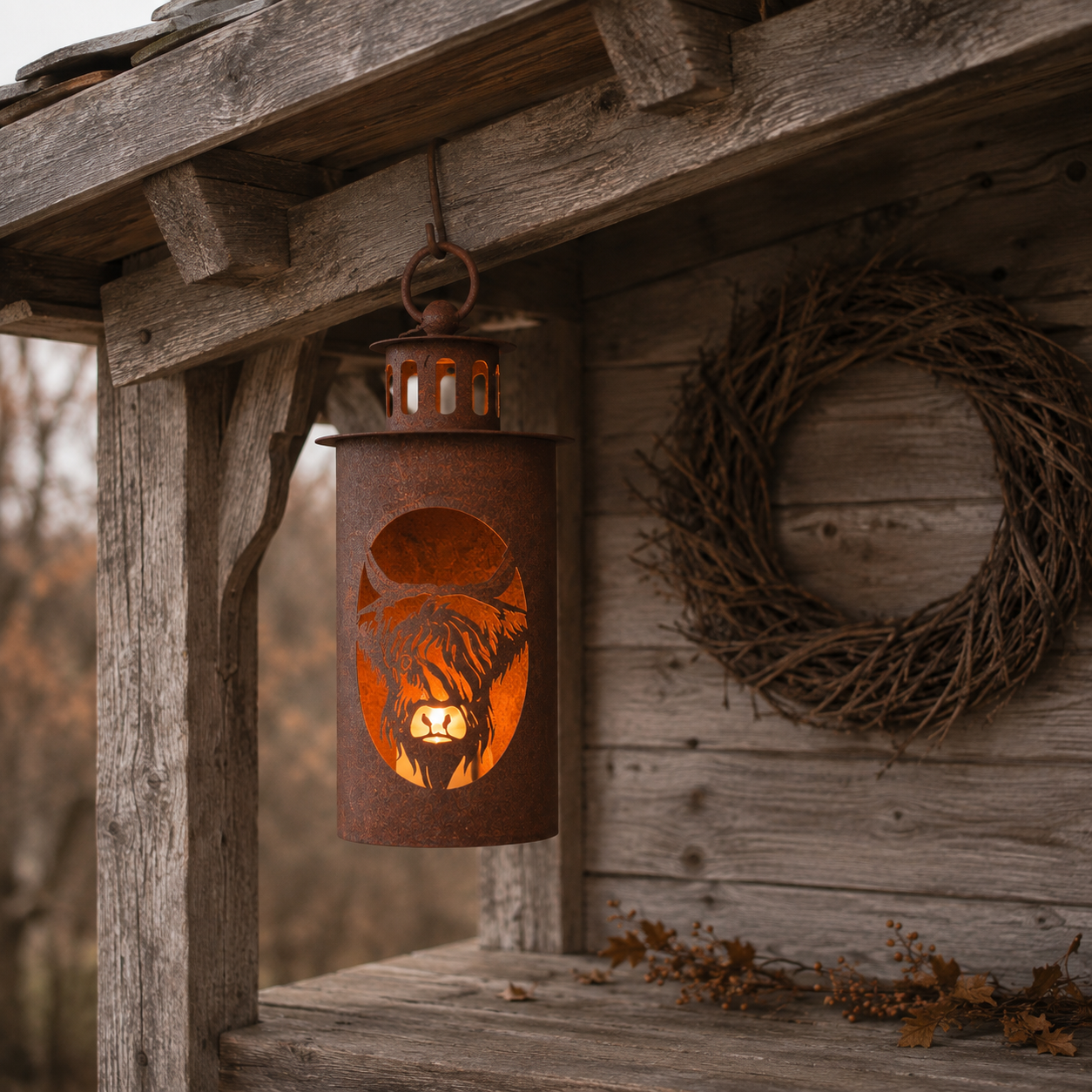 Metalen Windlicht Hooglander || 26 cm - Afbeelding 5
