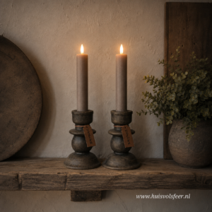 Dinner Candleholder Especiale- Majestic Brown || Brynxz