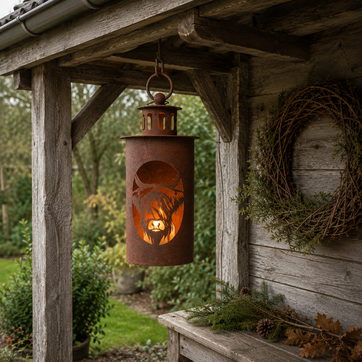 Metalen Windlicht Hooglander || 26 cm - Afbeelding 4