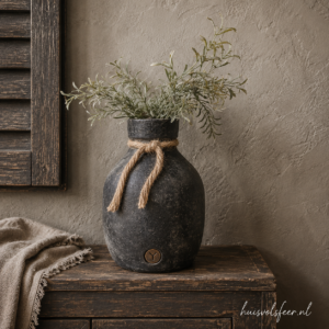 Jar Neck with Rope L- Basalt || Brynxz
