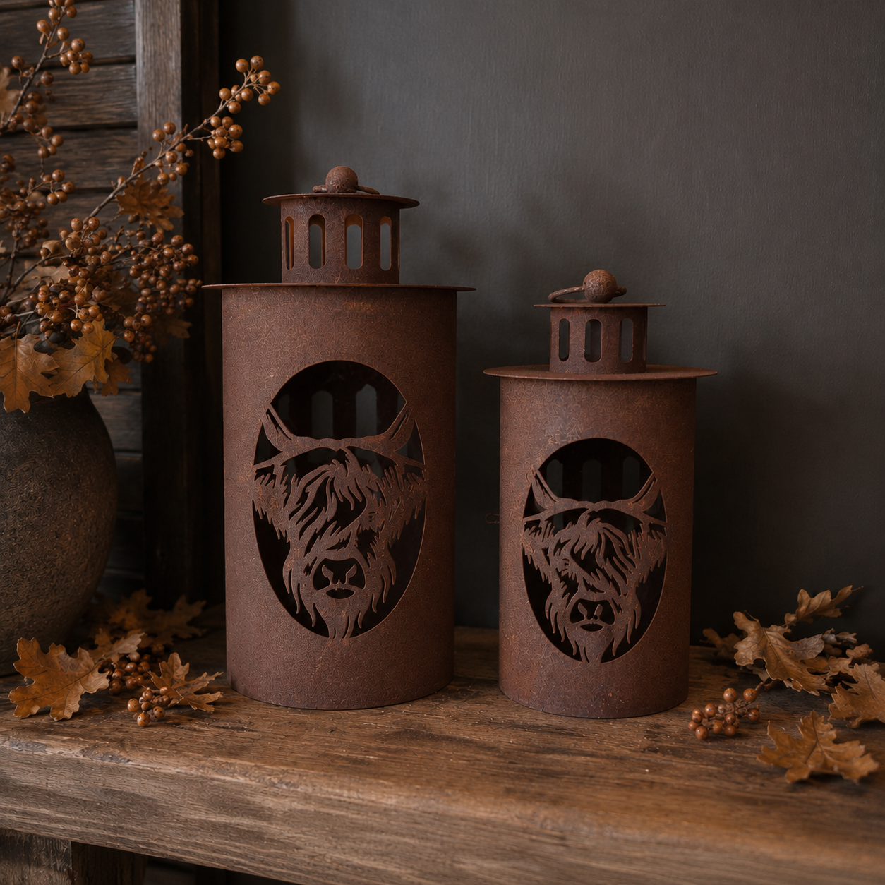 Metalen Windlicht Hooglander || 26 cm - Afbeelding 6
