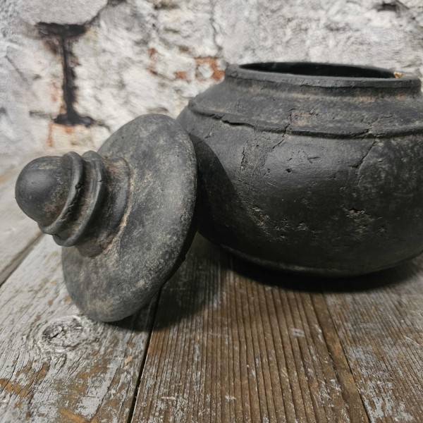 Pors Pot met Deksel- Black || 18 cm - Afbeelding 6