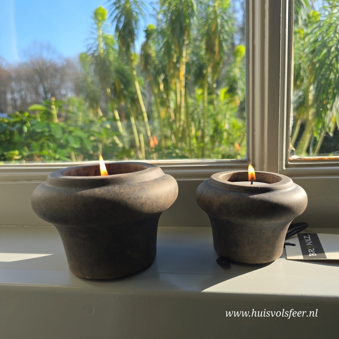 Set of 2 Tealightcups Basic- Majestic Brown || Brynxz - Afbeelding 2