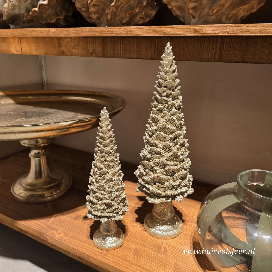 Kerstboom Bohom- Goud Glitter || 31 cm - Afbeelding 6