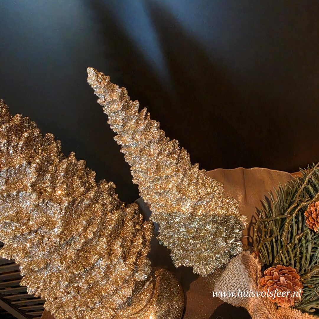 Kerstboom Bohom- Goud Glitter || 31 cm - Afbeelding 5
