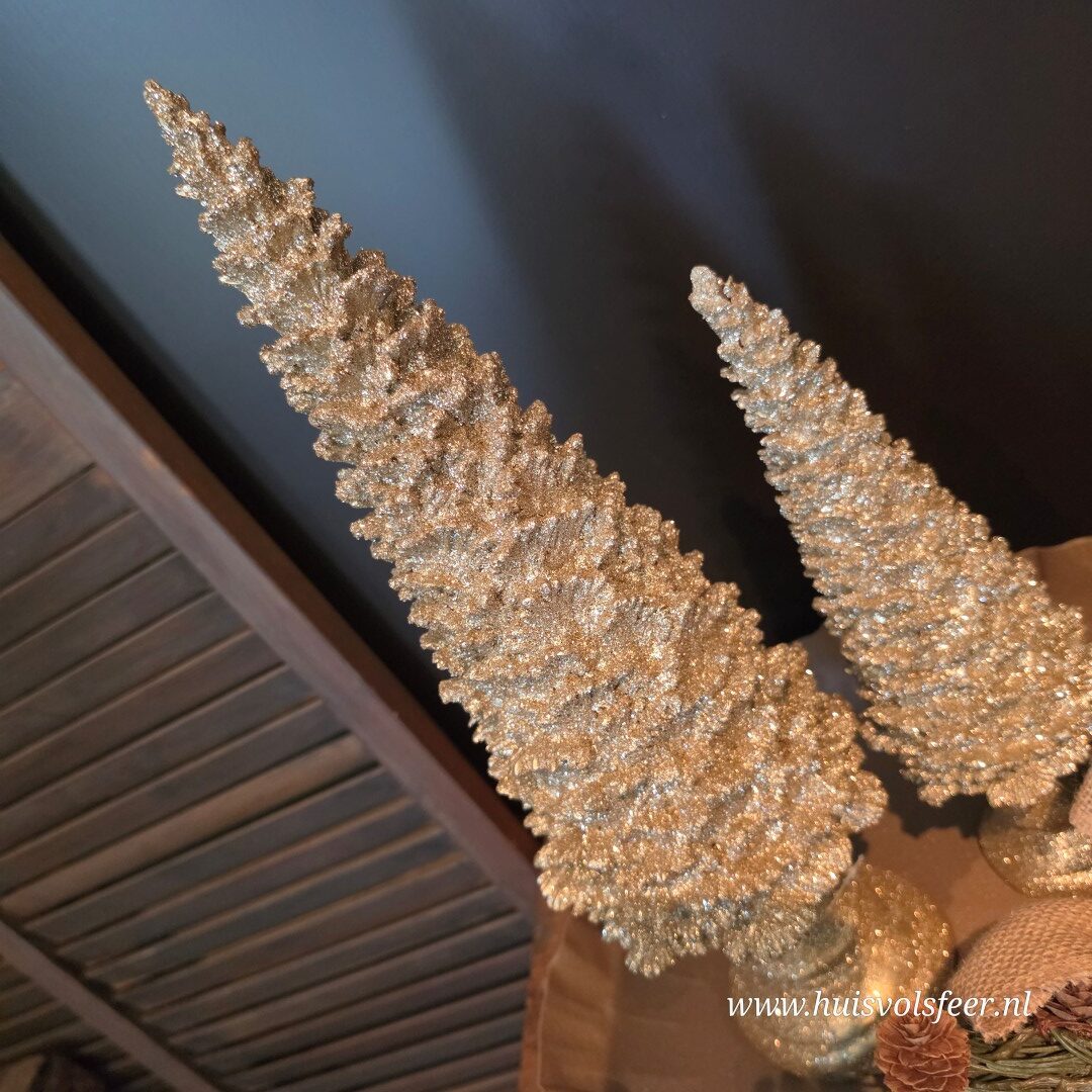 Kerstboom Bohom- Goud Glitter || 43 cm - Afbeelding 5