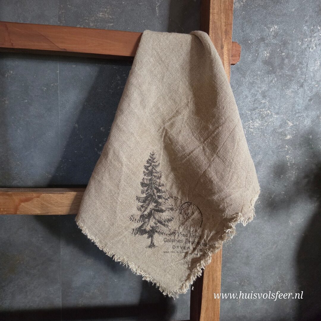 Linnen Shabby Doek New || Dennenboom - Afbeelding 2