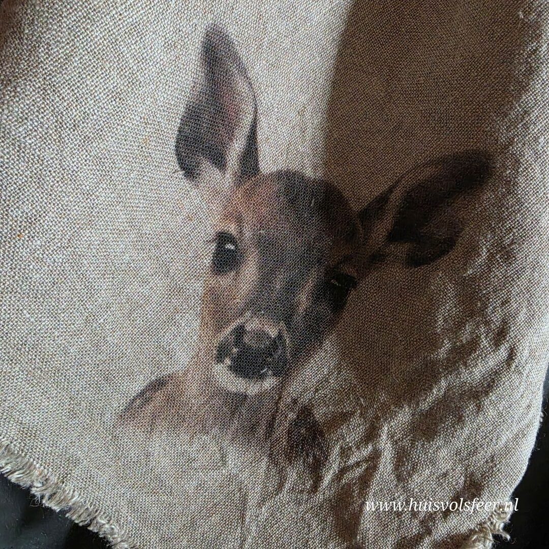 Linnen Shabby Doek New || Hertje Kleur - Afbeelding 2